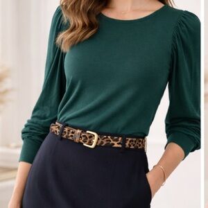 Elegant Green Women's Top